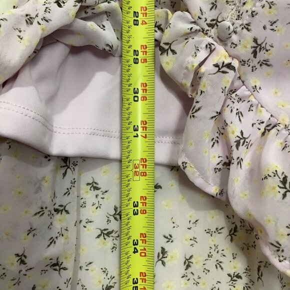 No Comment NY.LA High-Low Maxi Dress Spaghetti Strap Light Floral Women Medium - Picture 8 of 9